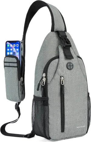BOSTANTEN Sling Bag, Crossbody Backpack Shoulder Chest Bag for Men Women Travel Hiking Casual Daypack