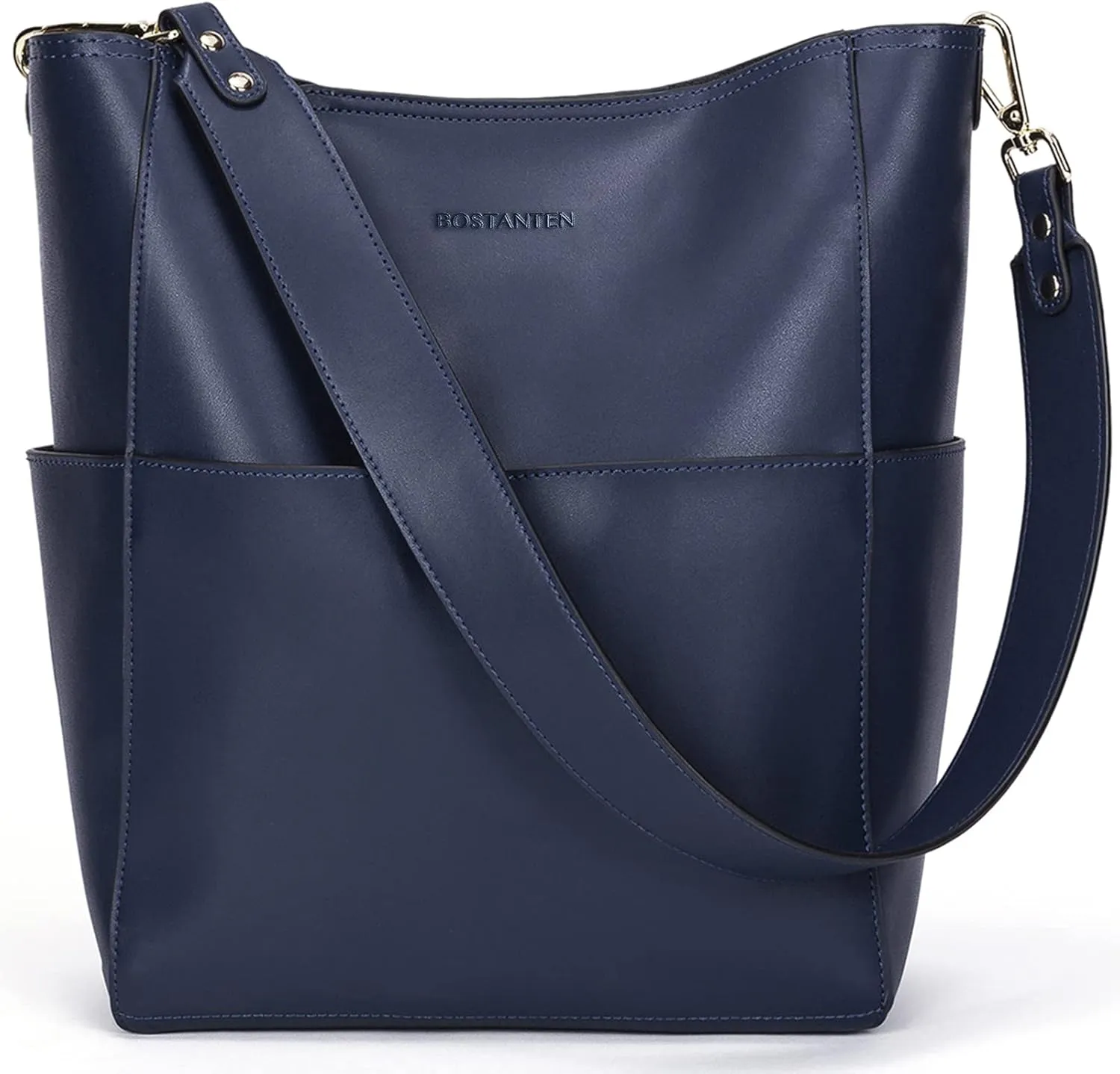 BOSTANTEN Women's Leather Designer Handbags Tote Purses Shoulder Bucket Bags
