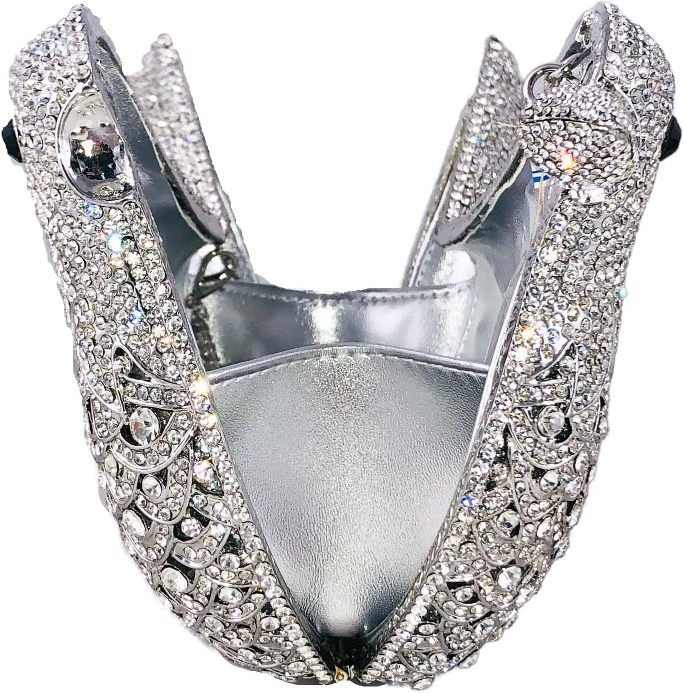 Boutique De FGG Bird Crystal Clutch Purses For Women Dressy Rhinestone Evening Bag Pigeon Prom Clutch Purse for Wedding,Mini