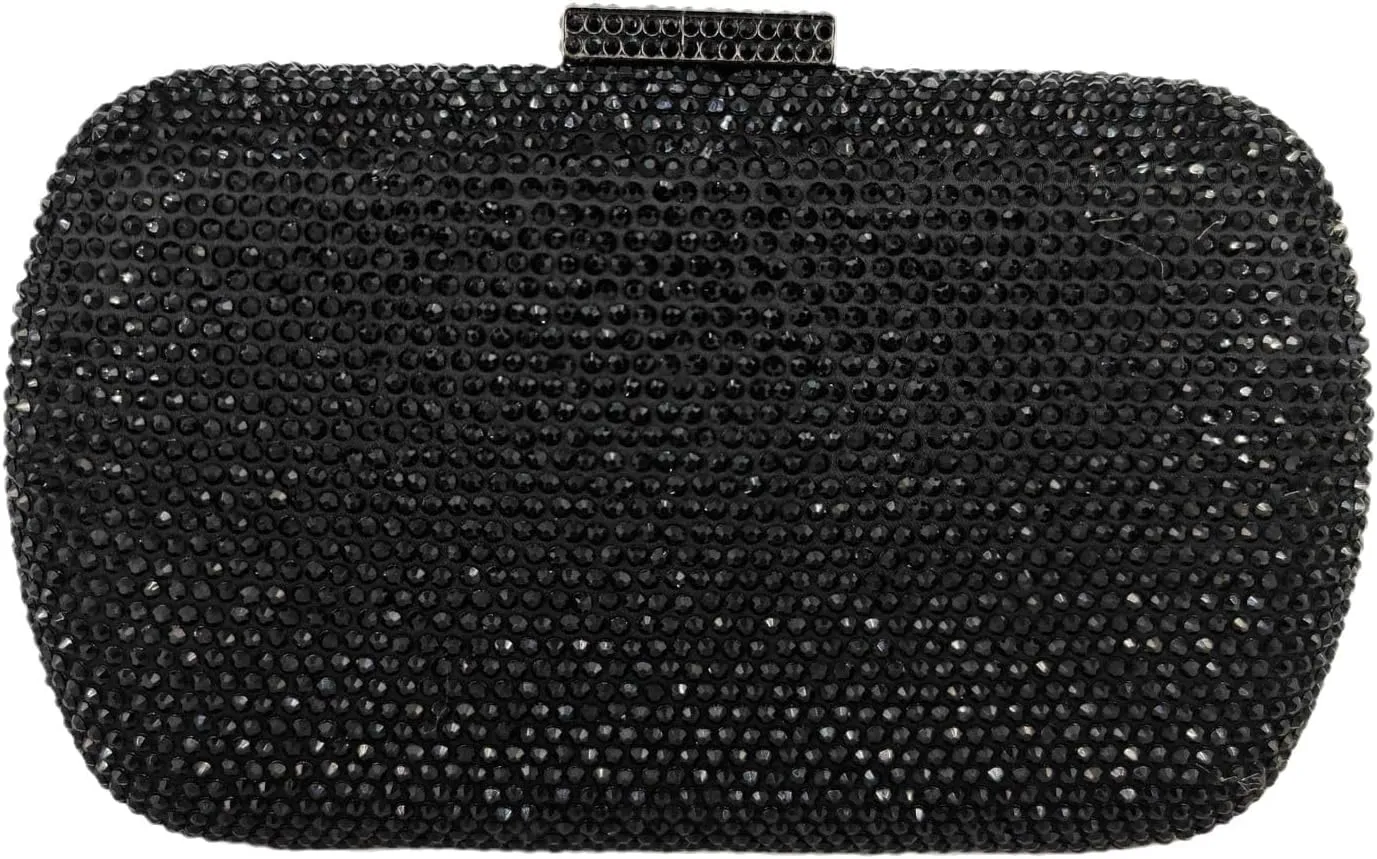 Boutique De FGG Bling Evening Bags and Clutches for Women Formal Party Crystal Clutch Bag Wedding Rhinestone Handbags,Mini