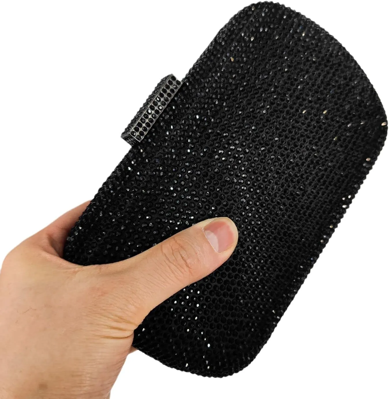 Boutique De FGG Bling Evening Bags and Clutches for Women Formal Party Crystal Clutch Bag Wedding Rhinestone Handbags,Mini