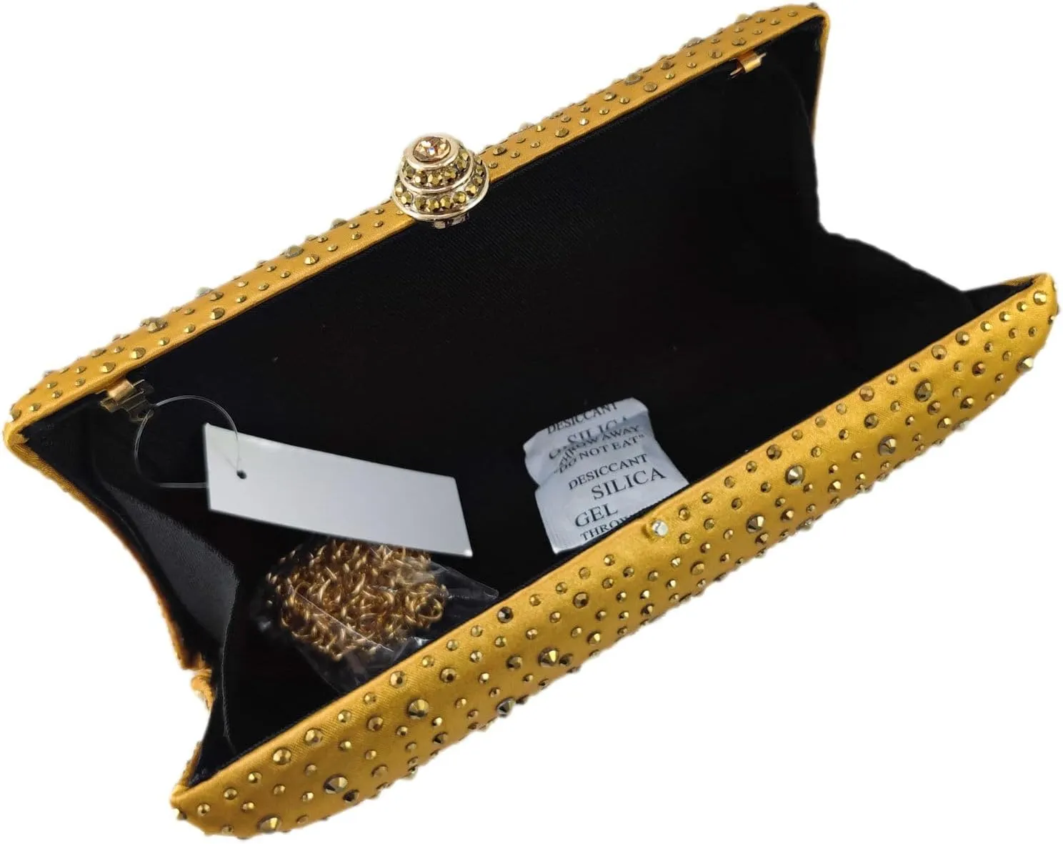 Boutique De FGG Crystal Clutch Purse for Women Formal Evening Bags Party Rhinestone Clutch Bag Wedding Prom Handbags,Mini