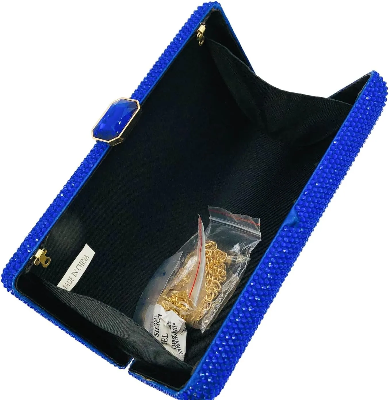 Boutique De FGG Crystal Evening Bags for Women Formal Party Box Clutch Wedding Rhinestone Handbags Bridal Clutch Purse,Mini