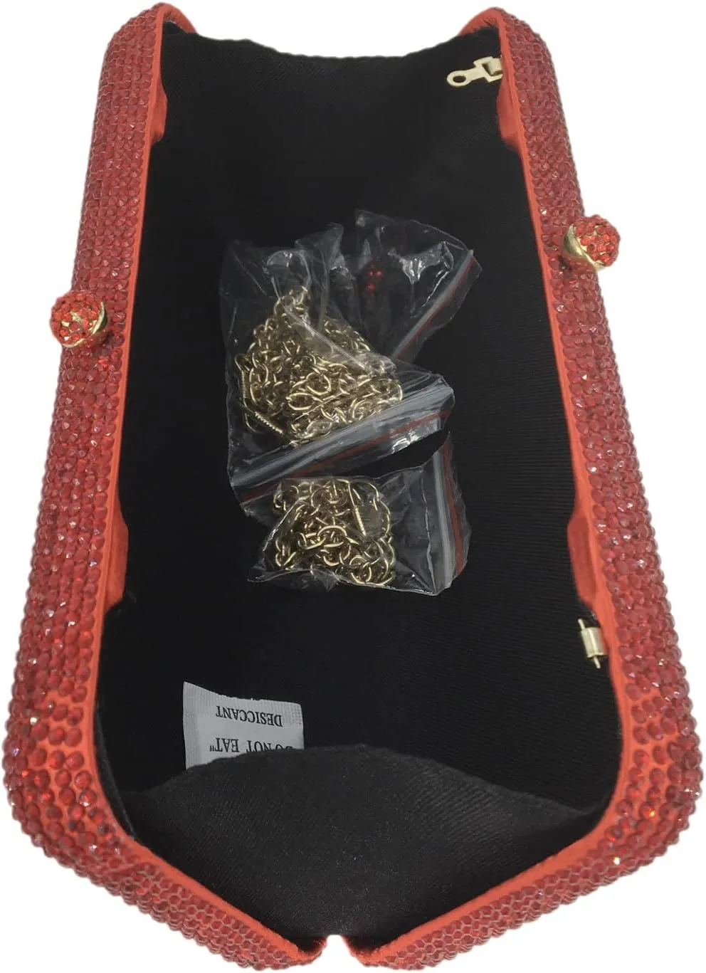 Boutique De FGG Evening Bags and Clutches Women Formal Crystal Clutch Handbags Wedding Rhinestone Clutch Purse,Mini