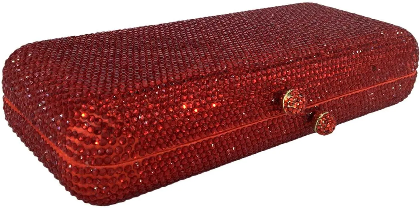 Boutique De FGG Evening Bags and Clutches Women Formal Crystal Clutch Handbags Wedding Rhinestone Clutch Purse,Mini
