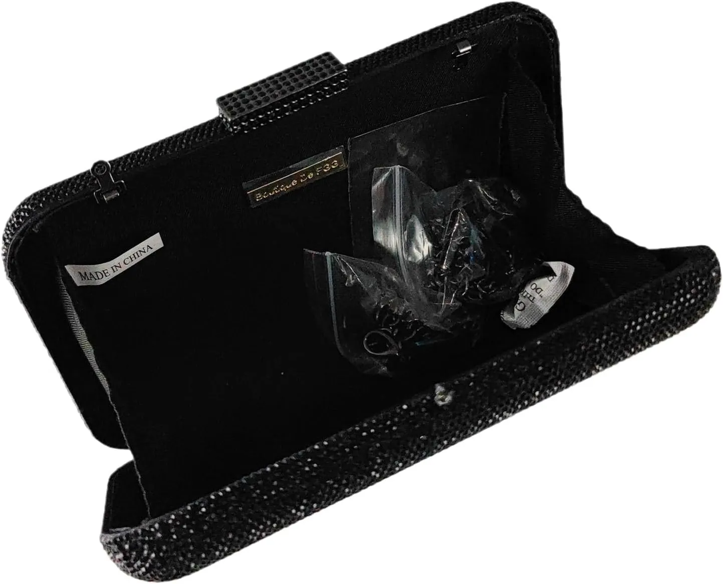 Boutique De FGG Luxury Crystal Evening Bags Crown & Queen Clutch Purse for Wedding Party Rhinestone Handbags