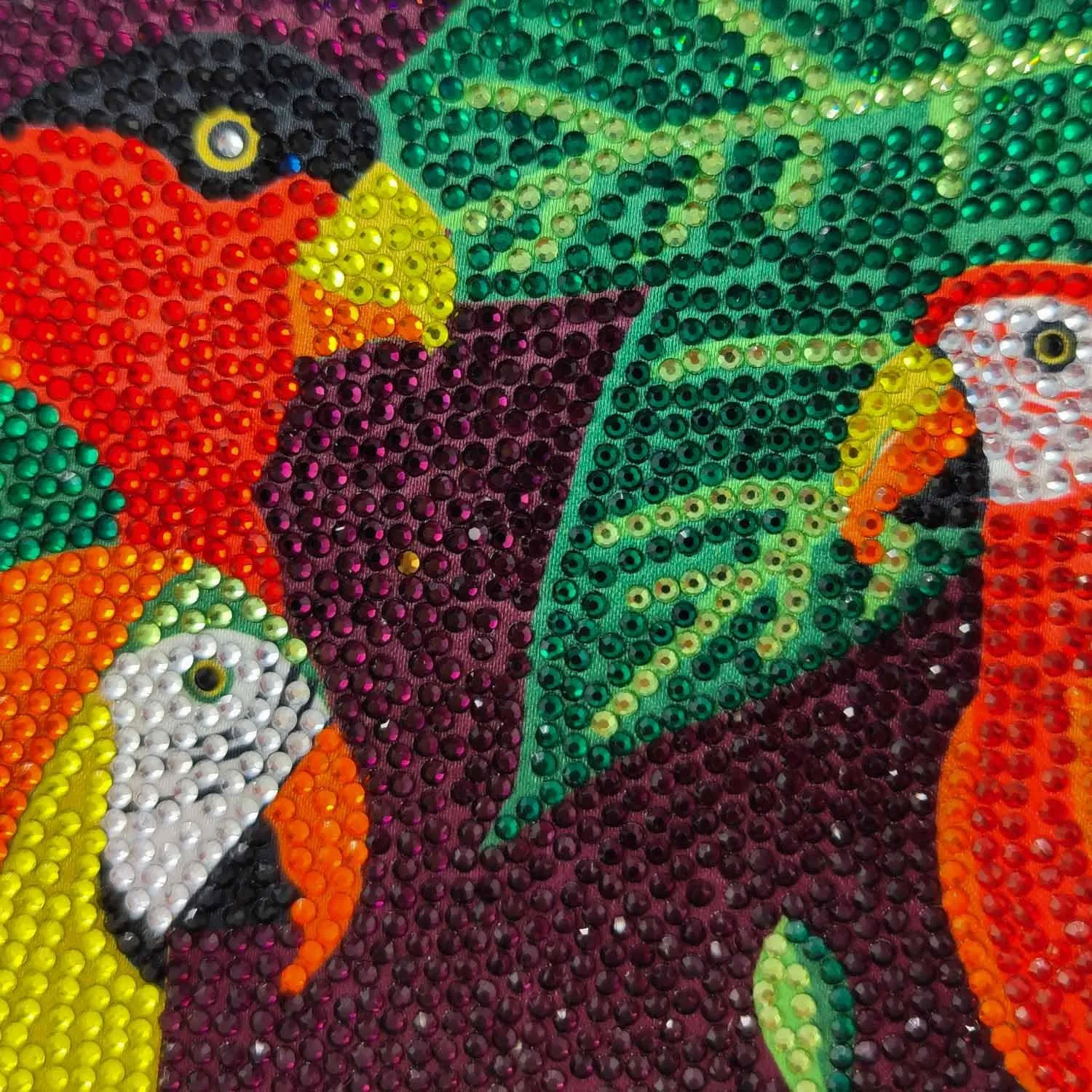 Boutique De FGG Parrot Evening Bags Women Crystal Clutch Bag Cocktail Prom Bird Party Handbags Rhinestone Clutch Purse,Mini