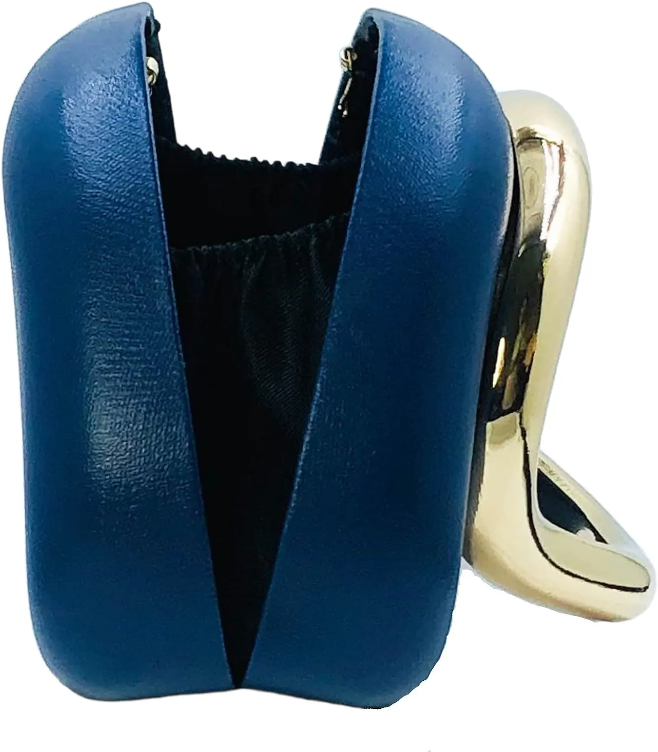 Boutique De FGG PU Leather Metal Clutches Women Formal Clutch Evening Bag Party Chain Shoulder Handbag Crossbody Purse,Mini