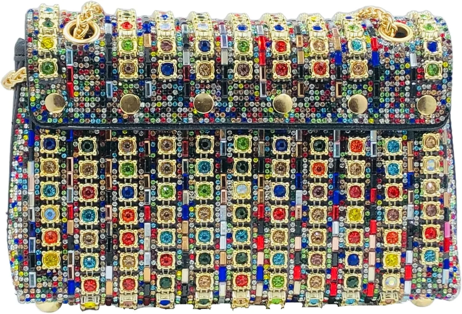 Boutique De FGG Rhinestone Clutch Purse Sparkling Diamond Women Evening Bags and Clutches Party Wedding Crystal Clutch,Mini