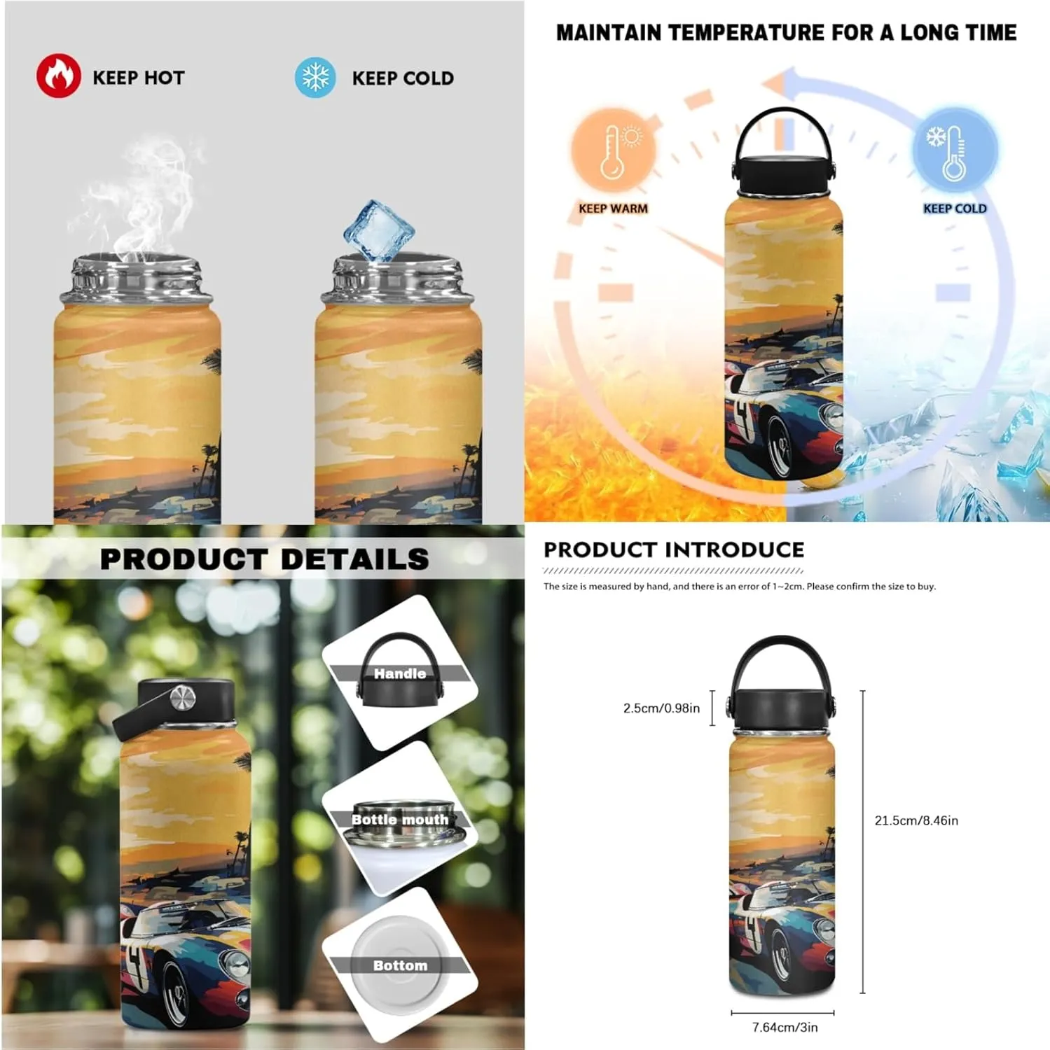 Boys Car Backpack 3-Pcs Set for 1St 2Nd Kids Lightweight School Bag for Elementary Children Bookbag with Lunch Box for Child 17 Inch Book Bags with Water Bottle