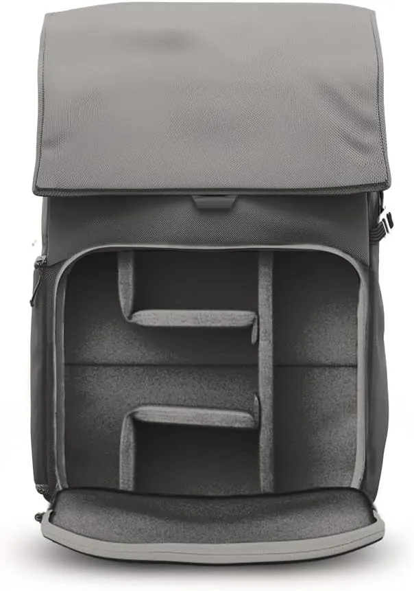 BREVITE - The Runner - Compact Camera Backpacks for Photographers - A Minimalist & Travel-friendly Photography Backpack Compatible With Both Laptop & DSLR Accessories 18L (Charcoal Gray)