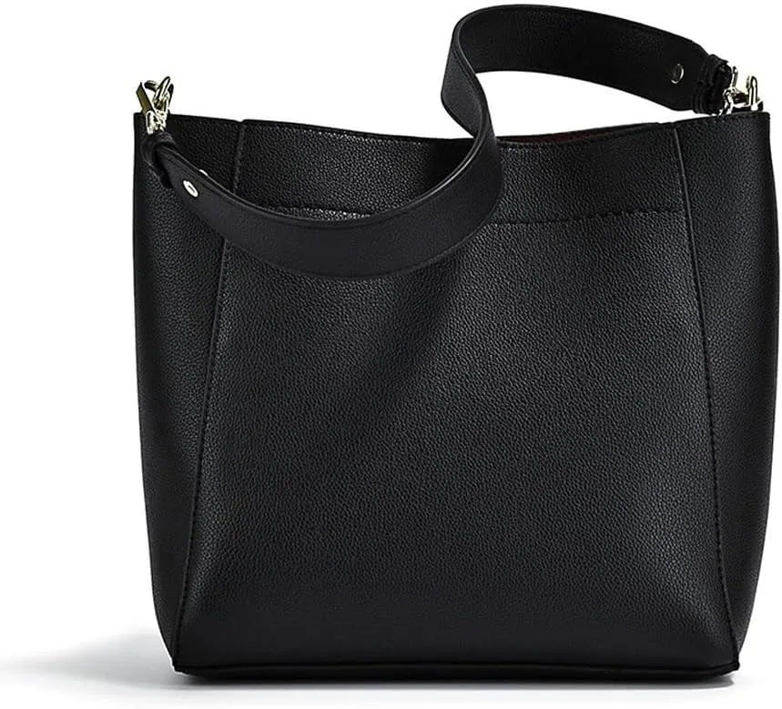 Bucket Bag Vegan Leather Shoulder Crossbody Purses for Women Casul Hobo Bag Trendy Bucket Purse with Adjustable Strap