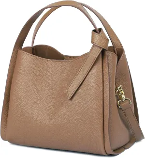 Bucket Bags for Women, Genuine Leather Handbags Small Crossbody Purses, Shoulder Bags with an Adjustable Strap