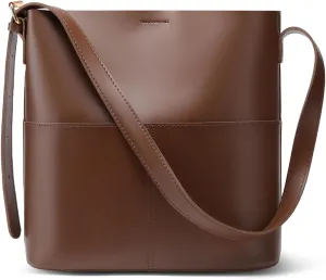 Bucket Hobo Bags for Women, Vegan Leather Crossbody Shoulder Purse and Large Handbags