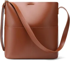 Bucket Hobo Bags for Women, Vegan Leather Crossbody Shoulder Purse and Large Handbags