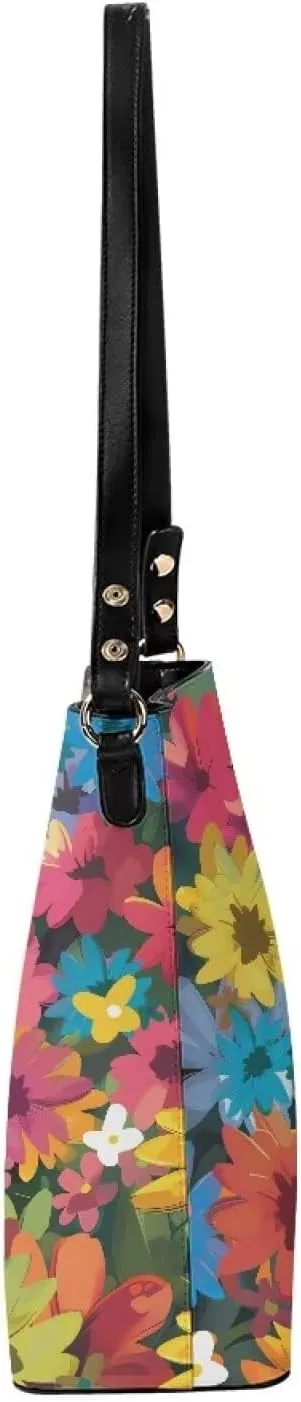 Bucket Purse with Adjustable Strap Womens Leather Tote Bag Travel Totes