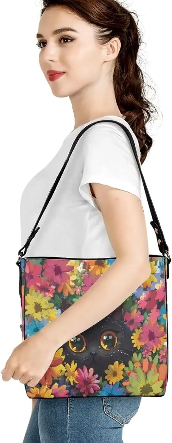 Bucket Purse with Adjustable Strap Womens Leather Tote Bag Travel Totes