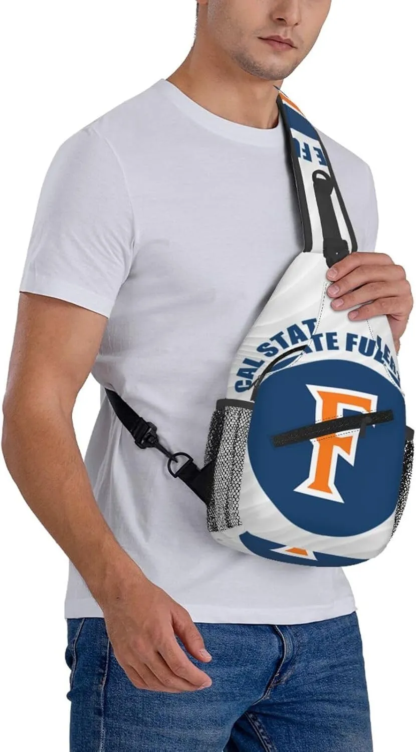 Cal State Fullerton Titans Crossbody Backpack Chest Shoulder Bag Lightweight One Strap Travel Hiking Daypack