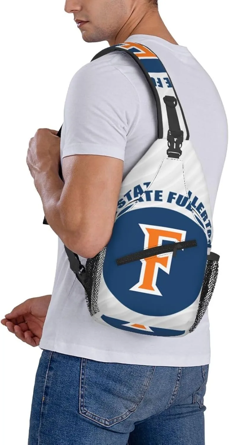 Cal State Fullerton Titans Crossbody Backpack Chest Shoulder Bag Lightweight One Strap Travel Hiking Daypack