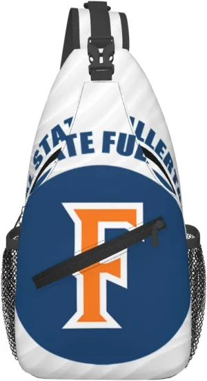 Cal State Fullerton Titans Crossbody Backpack Chest Shoulder Bag Lightweight One Strap Travel Hiking Daypack