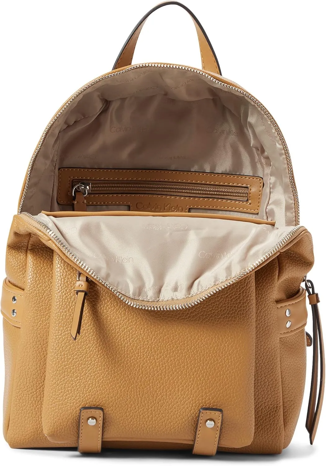 Calvin Klein Maya Novelty Backpack - Bags for Women - Top-zip Main Compartment - Adjustable Shoulder Straps Hazelnut One Size One Size