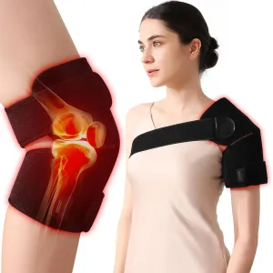 CAMECO 1 PACK Red Light Therapy for Knee, Near Infrared Light Therapy Knee Brace, Wearable Adjustable Infrared Light Therapy Wrap for Elbow Knee Shoulder Joint Pain Relief Relax Muscle