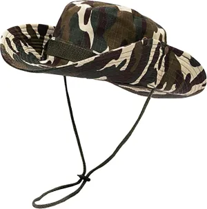 Camouflage Hiking Hat Outdoor Camo Boonie Hat for Men Women Fishing Jungle Adventure Foldable Fisherman Bucket Hats
