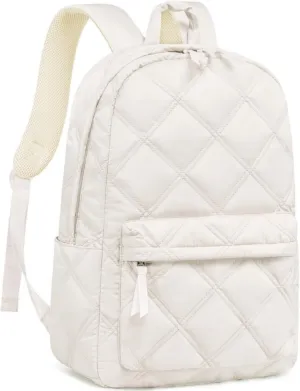 CAMTOP Backpack for Women Travel Backpack Qualited Girls Backpacks for School Lightweight Water-Resistant Casual Daypack Backpacks (Beige)