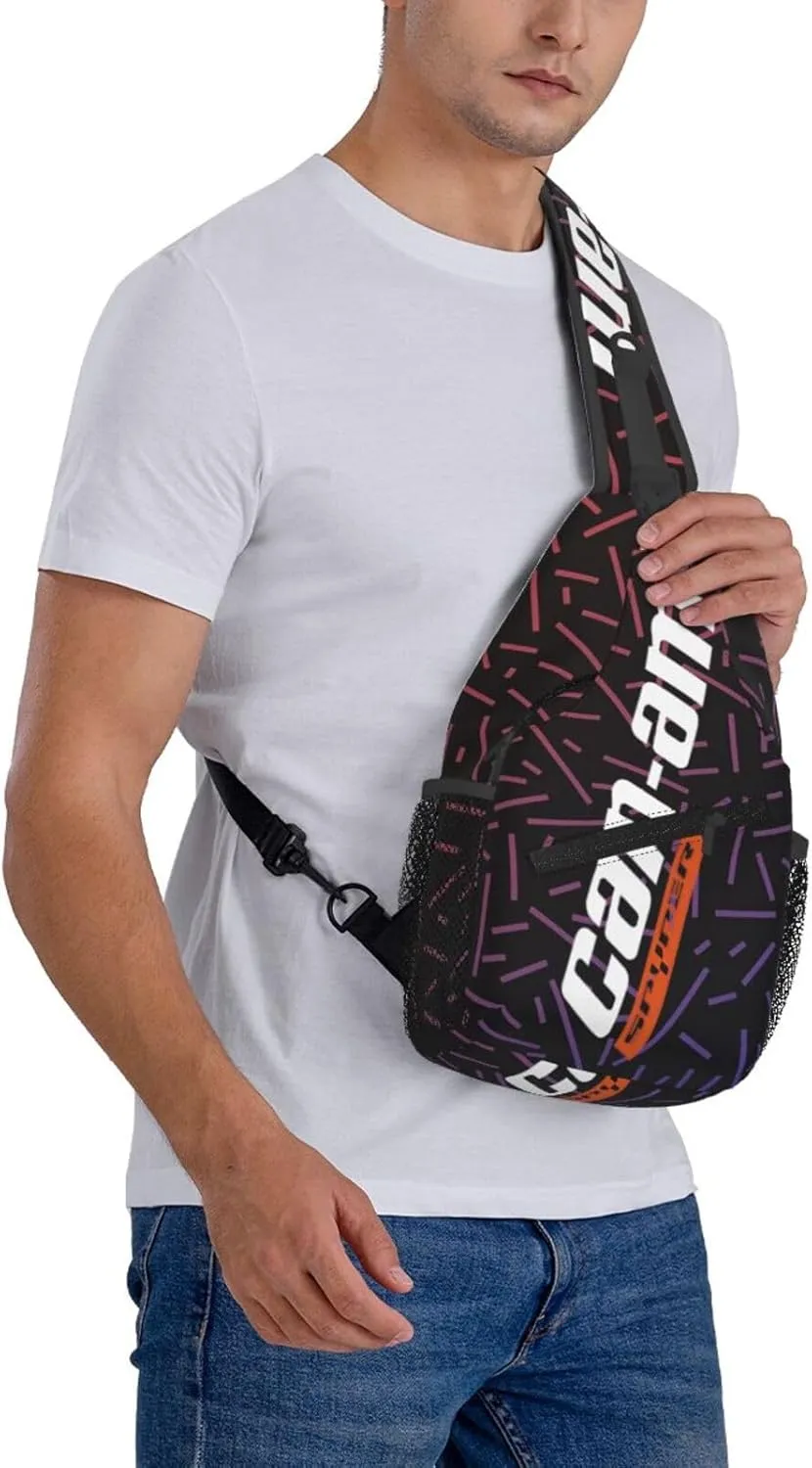 Can-Am Spyder Small Crossbody Backpack Sling Bag For Men Women Mini One Shoulder Chest Bags Gym Sport Travel Hiking Daypack