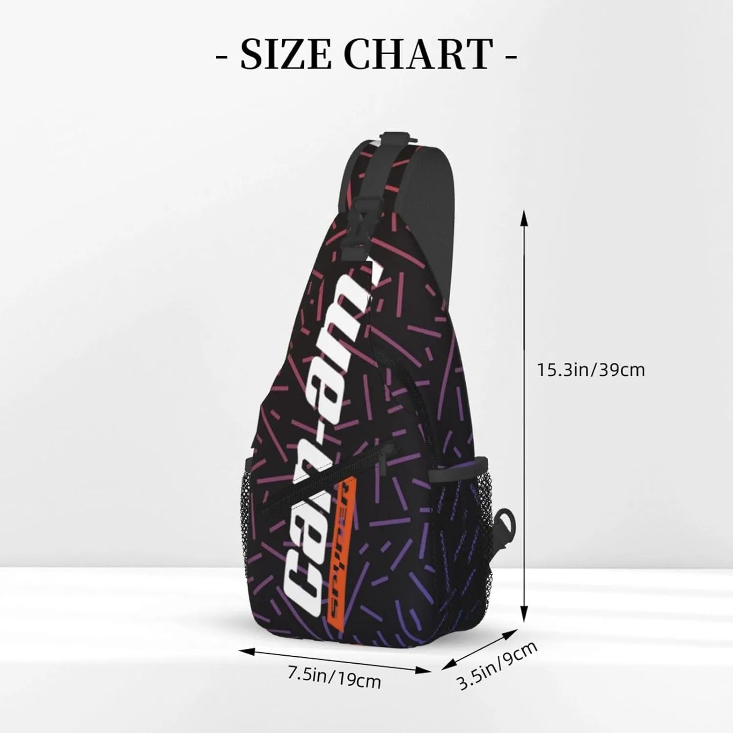 Can-Am Spyder Small Crossbody Backpack Sling Bag For Men Women Mini One Shoulder Chest Bags Gym Sport Travel Hiking Daypack