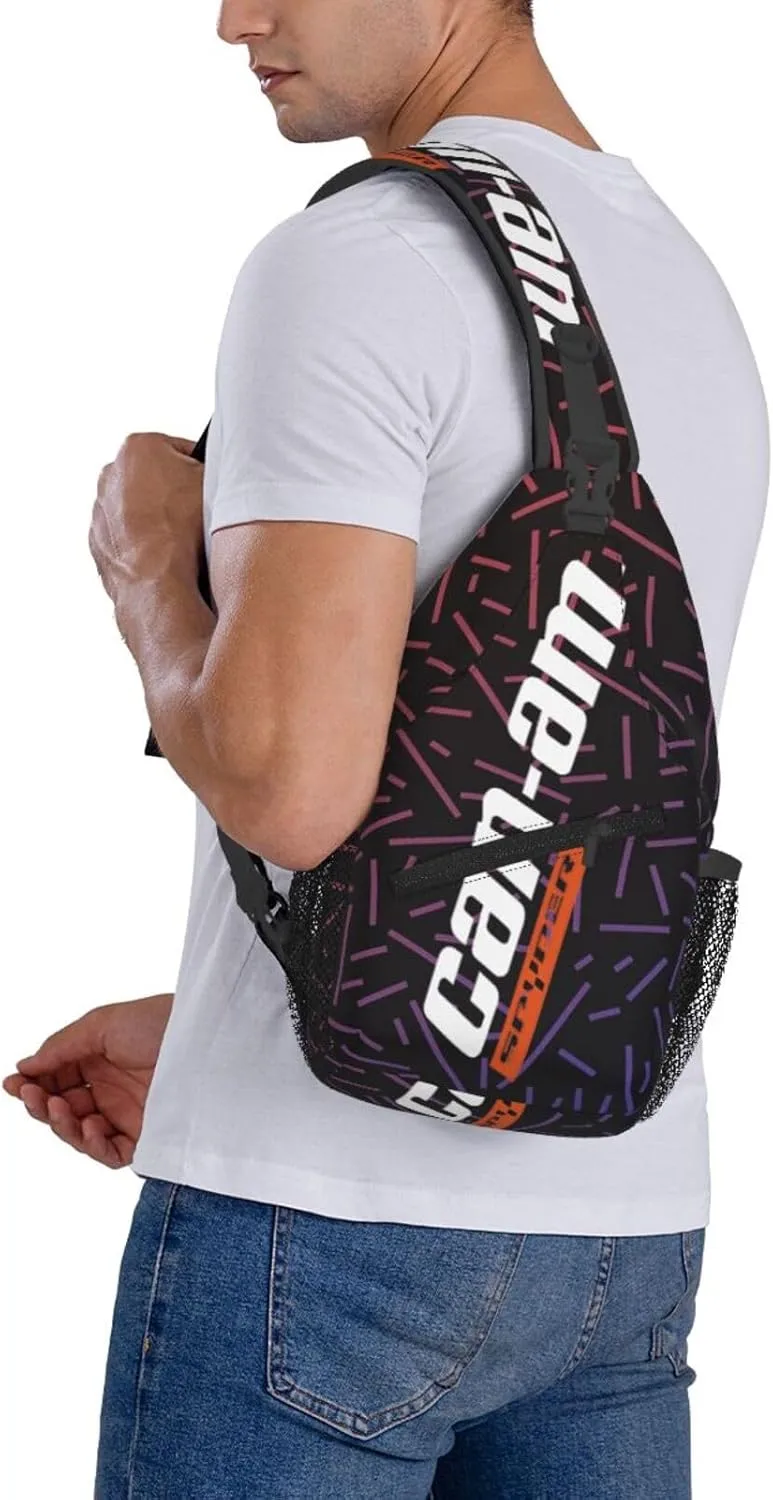 Can-Am Spyder Small Crossbody Backpack Sling Bag For Men Women Mini One Shoulder Chest Bags Gym Sport Travel Hiking Daypack