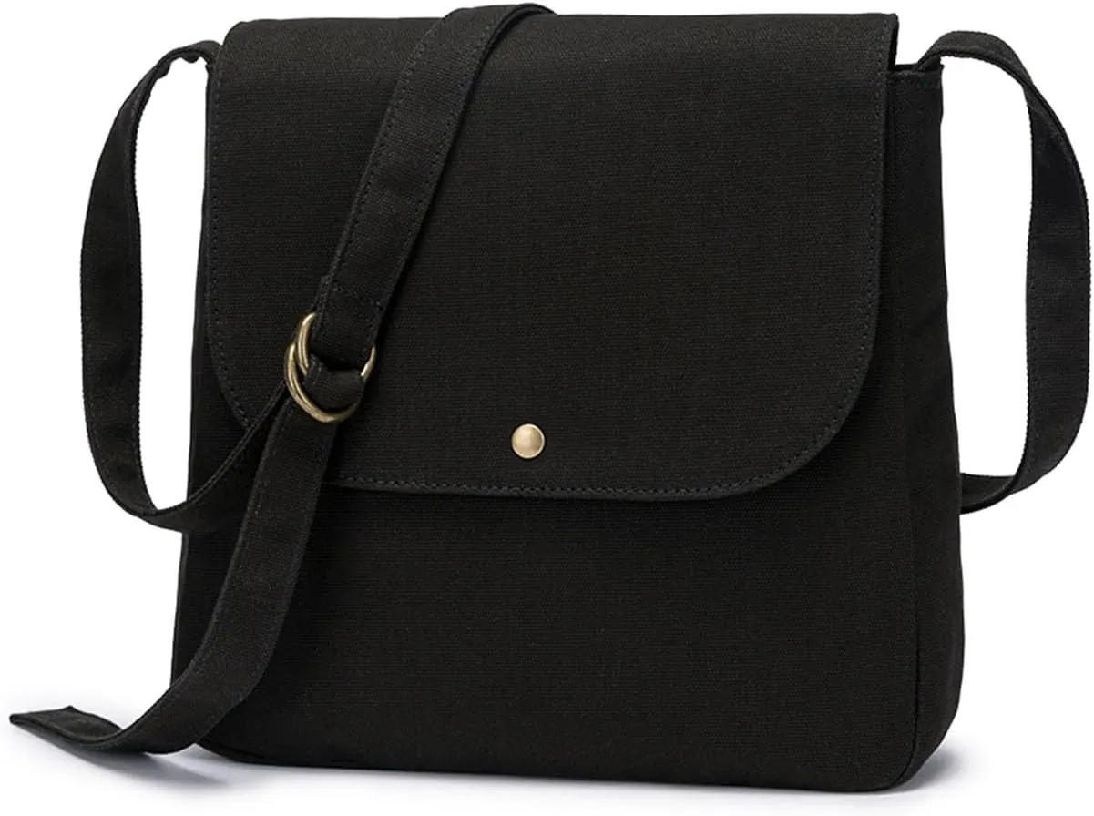 Canvas bag female student Korean style literary shoulder bag large capacity messenger bag female canvas bag