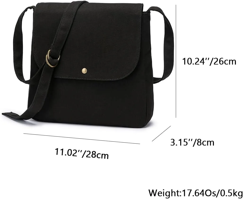 Canvas bag female student Korean style literary shoulder bag large capacity messenger bag female canvas bag