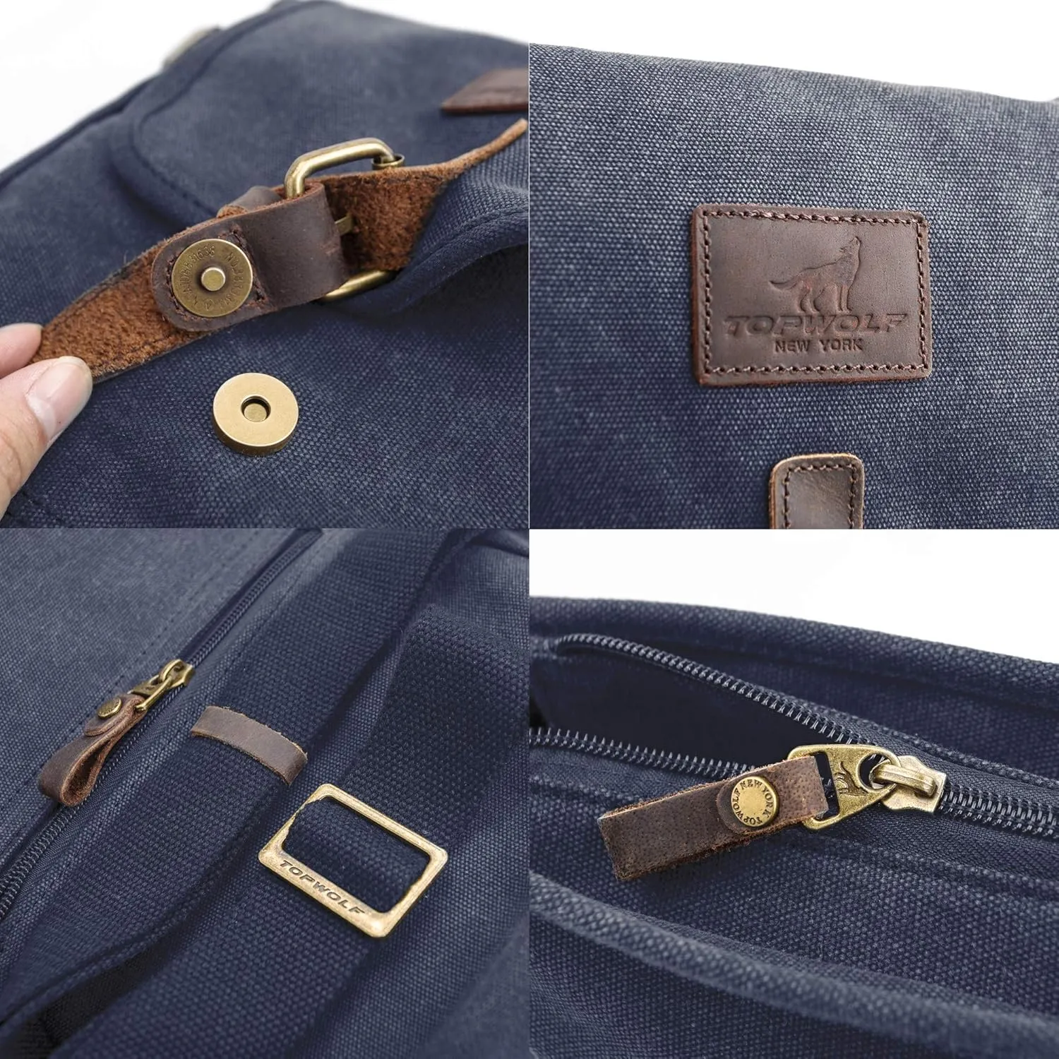 Canvas Messenger Bag Small Crossbody Bag Casual Travel Working Tools Bag Shoulder Bag Hold Phone Handset Anti Theft
