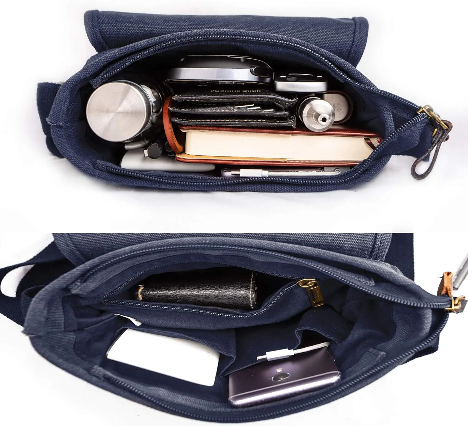 Canvas Messenger Bag Small Crossbody Bag Casual Travel Working Tools Bag Shoulder Bag Hold Phone Handset Anti Theft