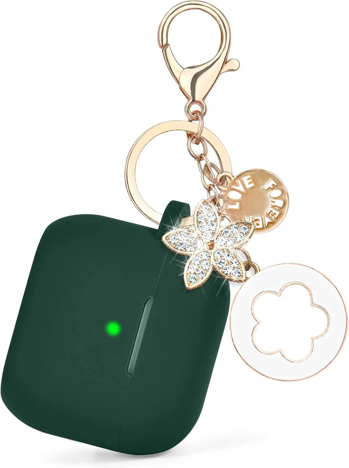 Case for Airpods 3 - VISOOM Airpods 3rd Cases 2021 Silicone for iPod 3 Earbuds Case Cover Women Wireless Charging Case with Accessories Girl Bling Keychain for Apple Gen 3rd Generation