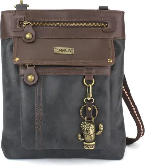 CHALA GEMINI Crossbody Canvas Gift Messenger Bag Black