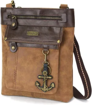CHALA GEMINI Crossbody Canvas Gift Messenger Bag Brown
