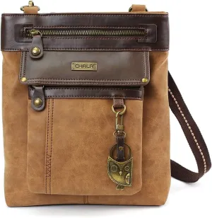 CHALA GEMINI Crossbody Canvas Gift Messenger Bag Brown