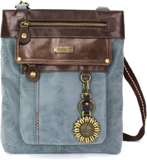 CHALA GEMINI Crossbody Canvas Gift Messenger Bag Indigo