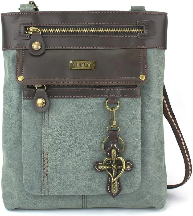 CHALA GEMINI Crossbody Canvas Gift Messenger Bag Indigo