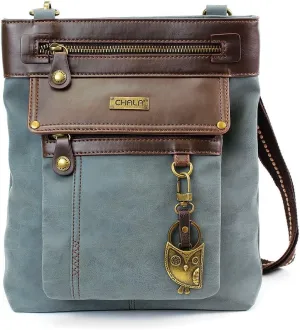 CHALA GEMINI Crossbody Canvas Gift Messenger Bag Indigo