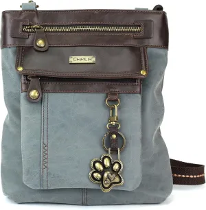 CHALA GEMINI Crossbody Canvas Gift Messenger Bag Indigo