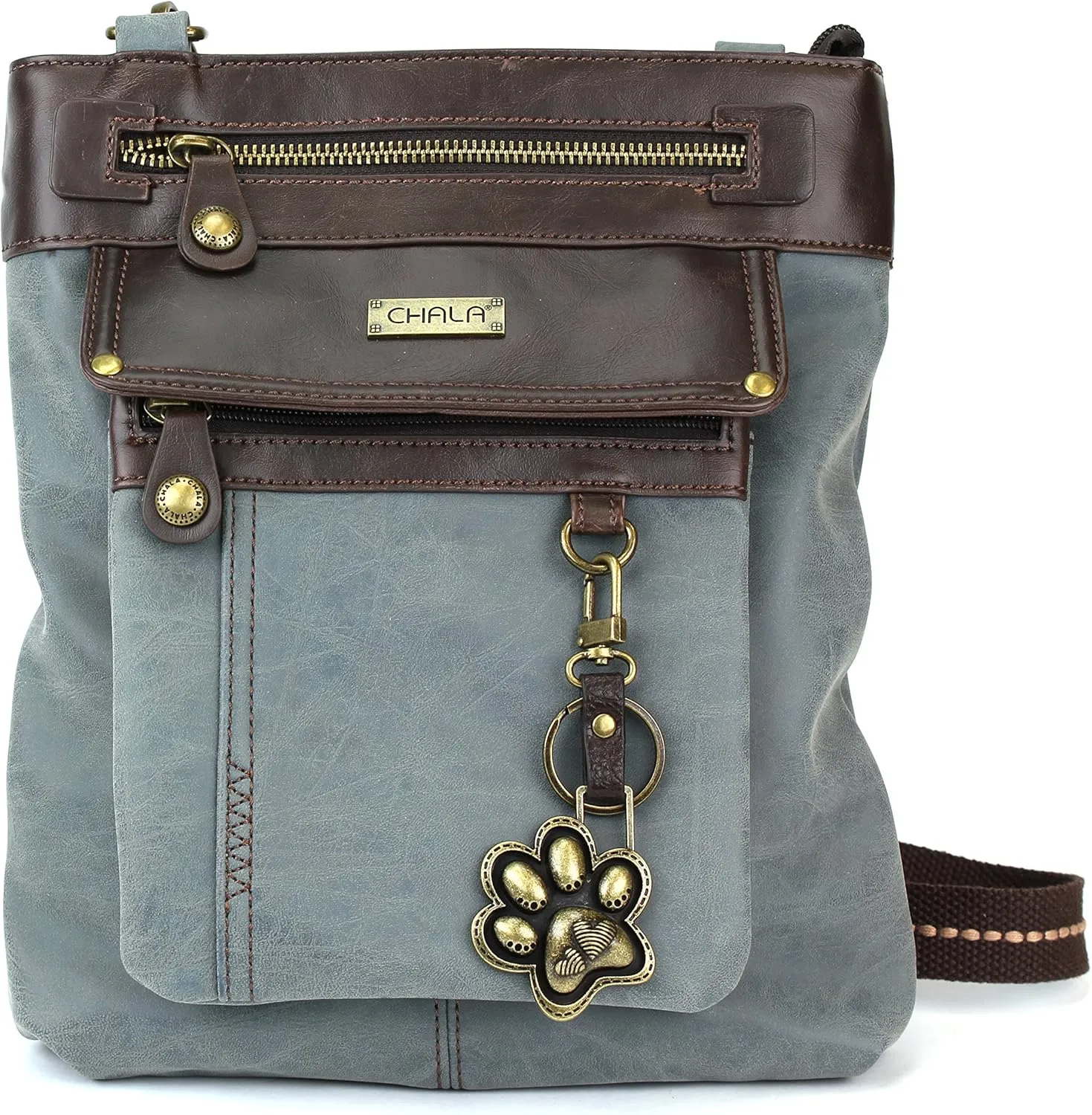 CHALA GEMINI Crossbody Canvas Gift Messenger Bag Indigo