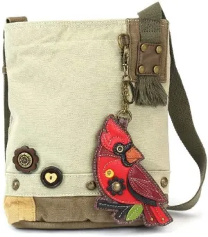 CHALA Patch Cross-Body Women Handbag, Canvas Messenger Bag - Cardinal Sand