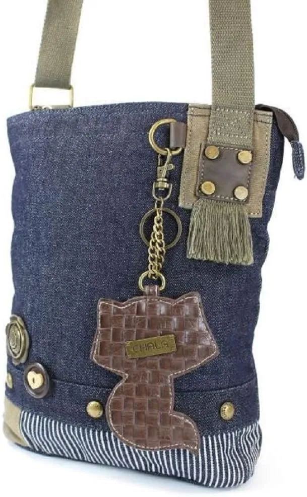 Chala Patch Cross-Body Women Handbag, Canvas Messenger Bag