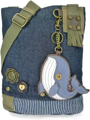 Chala Patch Cross-Body Women Handbag, Canvas Messenger Bag