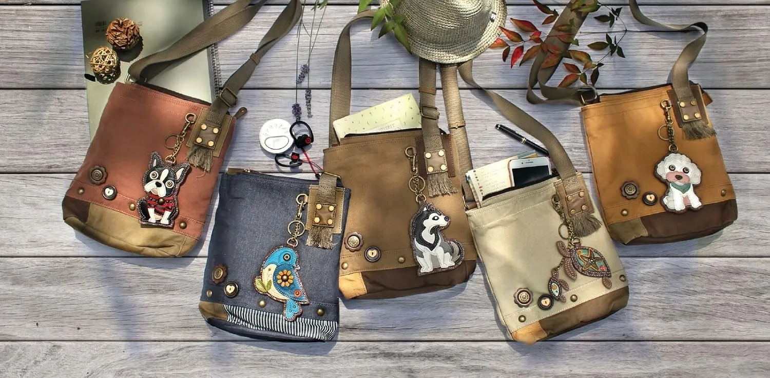 Chala Patch Cross-Body Women Handbag, Canvas Messenger Bag