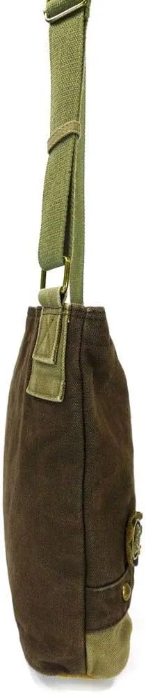 Chala Patch Cross-Body Women Handbag, Sand Canvas Messenger Bag