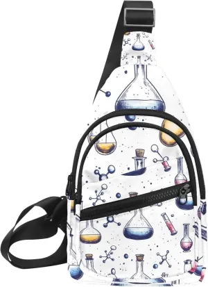 Chemistry Crossbody Bag with Adjustable Shoulder Strap, Shoulder Bag for Men and Women Sling Backpack for Travel, Cycling, Work, Sport